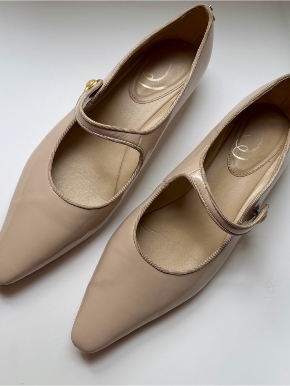 Sam Edelman Mary Jane Jene patent Chai Latte